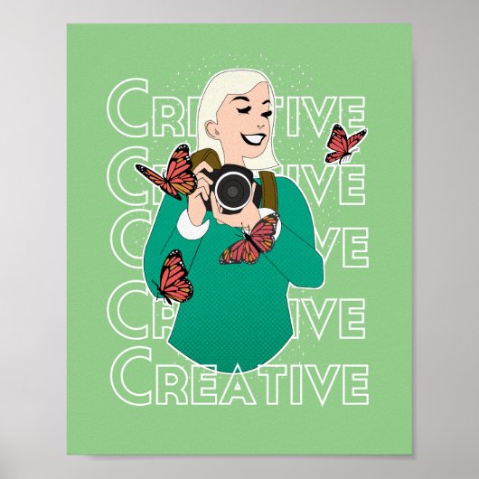 蝶のある少女 ポスター (正面)