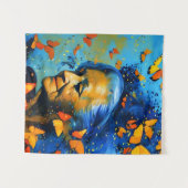 蝶のある老婦人 タペストリー (正面(横))