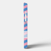 蝶のある青紫のフロステッドランの山形 Case-Mate iPhoneケース (裏面 / 左)