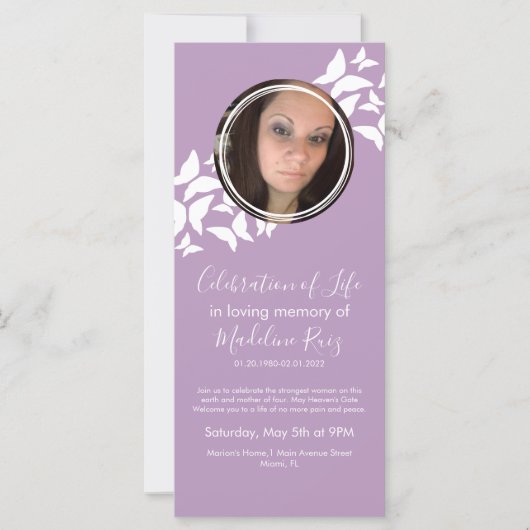 蝶のお祝いの写真 (正面)