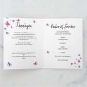 蝶のお祝い カード (内部)