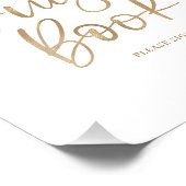 蝶のかわいらしゲストブックベビーシャワーサイン フォトプリント            (角)