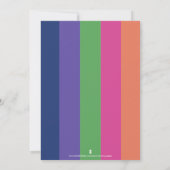 蝶のぬりえ 大人向け および カラーパレット 招待状 (裏面)