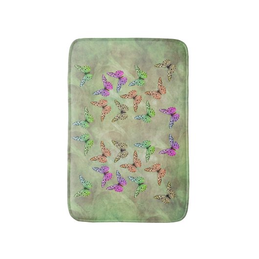 蝶のみ バスマット (正面縦)