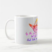 蝶のように生きる コーヒーマグカップ (左)