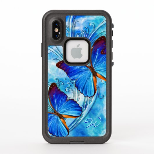 蝶のアート 37種類のデザイン LifeProof iPhoneケース (裏面)