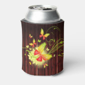 蝶のアート 5A 缶クーラー (缶裏面)