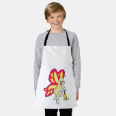 蝶のウィザードと魔法杖 エプロン (着用した状態)