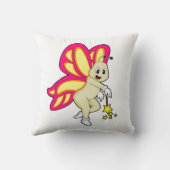 蝶のウィザードと魔法杖 クッション (裏面)