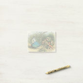 蝶のエルフアート かわいいエルフ 蝶 ポストイット (デスク上)