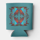 蝶のエンブレムの夢クール 缶クーラー (正面)