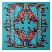 蝶のエンブレムの夢 タイル (正面)