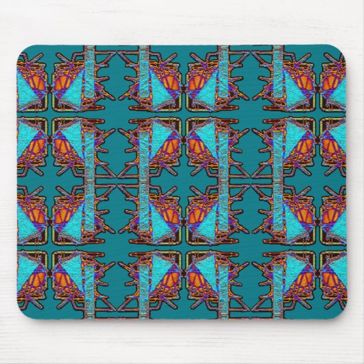 蝶のエンブレムの夢 マウスパッド (正面)