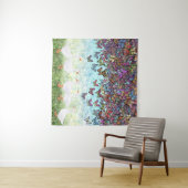 蝶のカスケードと白いガチョウ タペストリー (インサイチュ(横))