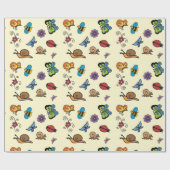 蝶のカタツムリ昆虫Thunder_Cove ラッピングペーパー (フラット)