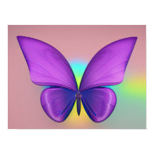 蝶のカラフルポスター