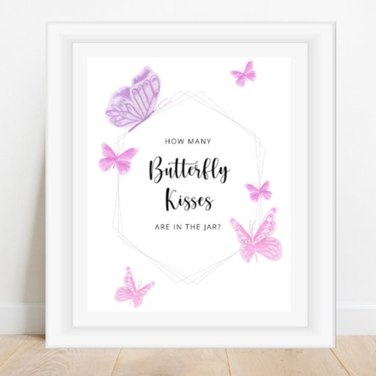 蝶のキスが何個あるか当ててみて ポスター