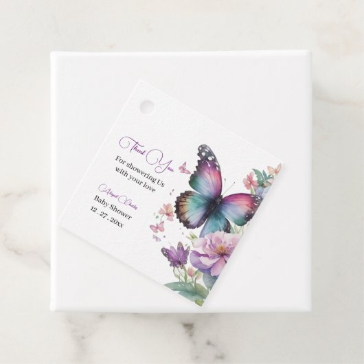 蝶のキスとベビーの願い フェイバータグ (インサイチュ)