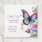 蝶のキスとベビーの願い フェイバータグ (裏面)