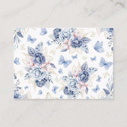 蝶のキスとベビーは本にベビーを願う エンクロージャーカード (裏面)