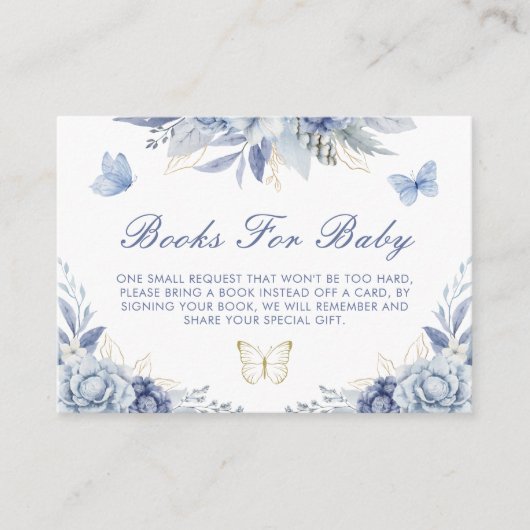 蝶のキスとベビーは本にベビーを願う エンクロージャーカード (正面)