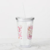 蝶のキスとベビーウィッシュガールベイビーシャワー アクリルタンブラー (左)