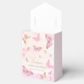 蝶のキスとベビーウィッシュガールベイビーシャワー フェイバーボックス (オープン)