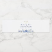 蝶のキスとベビーウィッシュボーイベビーシャワー ペットボトルラベル (シングルラベル)