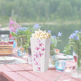 蝶のキスとベビーウィッシュ | ピンクポップコーン フェイバーボックス