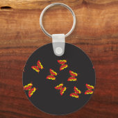 蝶のキスと夢 キーホルダー (正面)