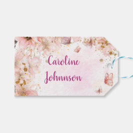 蝶のキスと誕生日の願い ギフトタグ