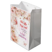 蝶のキスと誕生日の願い ミディアムペーパーバッグ (裏面アングル)