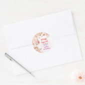 蝶のキスと誕生日の願い ラウンドシール (封筒)