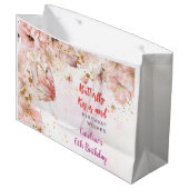 蝶のキスと誕生日の願い ラージペーパーバッグ (正面アングル)