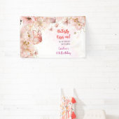 蝶のキスと誕生日の願い 横断幕 (インサイチュ)