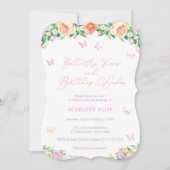 蝶のキスと誕生日ウィズかわいらしパーティー 招待状 (正面)