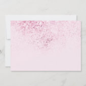 蝶のキスと誕生日ウィッシュパーティー写真 招待状 (裏面)