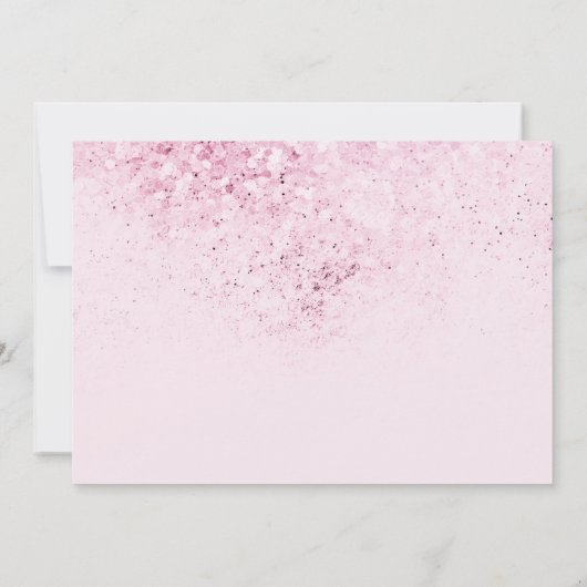 蝶のキスと誕生日ウィッシュパーティー写真 招待状 (裏面)