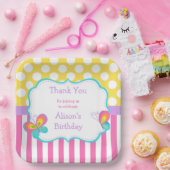 蝶のキスと誕生日ウィッシュパーティー ペーパープレート (パーティー)