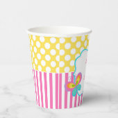 蝶のキスと誕生日ウィッシュパーティー 紙コップ (右)