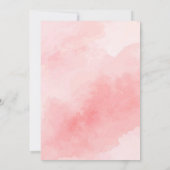 蝶のキスと赤ちゃんの願いを込めたベビーシャワー 招待状 (裏面)