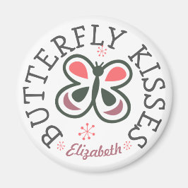 蝶のキスと養子縁組を希望する採用シャワー マグネット