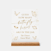 蝶のキスの数を当ててみて アクリルサイン (正面)