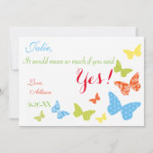 蝶のキスはジュニアの花嫁になる 招待状 (裏面)