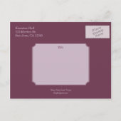 蝶のキスは日付はがきを保存 – プラム 案内ポストカード (裏面)