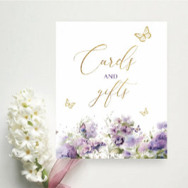 蝶のキスカードギフト花ベビーシャワー ポスター