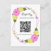 蝶のキス未来のためのミセス・ブライダルシャワー エンクロージャーカード (正面)