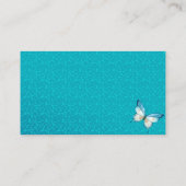 蝶のキス赤ちゃんシャワーブックベビーエンクロージャ エンクロージャーカード (裏面)