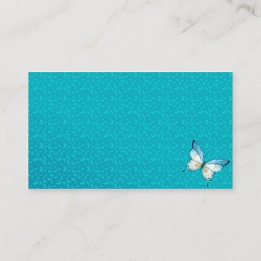 蝶のキス赤ちゃんシャワーブックベビーエンクロージャ エンクロージャーカード (裏面)