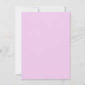 蝶のキス赤ちゃんシャワー 招待状 (裏面)